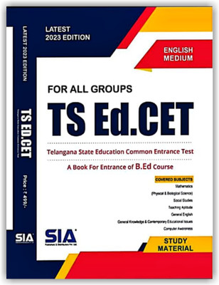 TS EDCET 2023 Preparation Guide ( Entrance For B.ED Course) For All Groups [ ENGLISH MEDIUM ](Paperback, SIA PUBLICATIONS)