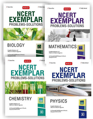 NCERT Exemplar Problems - Solutions Fully Solved & Error Free For Class-11 ( Physics+ Chemistry+Biology+Mathematics ) Set Of 4 Books(Paperback, MTG Editorial Board) NCERT Exemplar Problems - Solutions Fully Solved & Error Free For Class-11 ( Physics+ Chemistry+Biology+Mathematics ) Set Of 4 Books(Paperback, MTG Editorial Board)