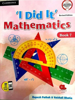 Cambridge I Did'it Mathematics Class - 7(Paperback, SUDHA MAHESH.)