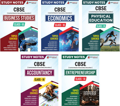 CBSE Class XI CBSE Commerce Stream Combo Notes - Accountancy, Business Studies, Economics, Entrepreneurship, Physical Education | Set Of 5 Guide Books In English | Complete Study Material With Solved MCQs(Paperback, EduGorilla Prep Experts)