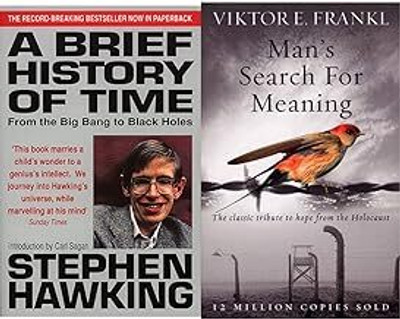 A Brief History Of Times &Man's Search For Meaning (2 Books)(Paperback, Stephen Hawking, Victor E. Frankl)