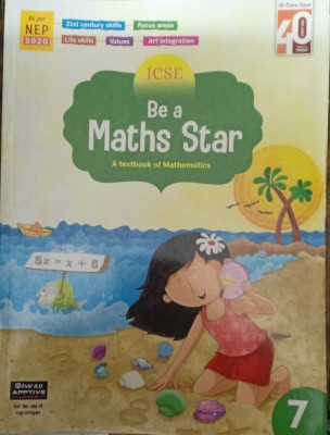 ICSE Be A Maths Star A Text Book Of Mathematics Class 7(Pepper back, Monica capoor)