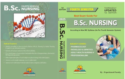 Dviip BEST EXAM GUIDE FOR B.Sc. Nursing 4 Semester (Paperback, Experienced Faculty) (Paperback, Experienced Faculty)(Paperback, DVIIP Publication)