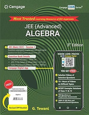 JEE (Advanced) Algebra With Free Online Assessments And Digital Content 2023 Paperback – 1 April 2023(Paperback, G. Tewani)