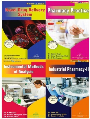 B.Pharm - 7th Semester Set According To PCI Syllabus ( Industrial Pharmacy-II, Instrumental Methods Of Analysis, Pharmacy Practice, And Novel Drug Delivery System.) 4 Book Set(Paperback, Dr. Sameer H Lakade Dr.IIango K B Dr. Vikas Kumar Shukla) B.Pharm - 7th Semester Set According To PCI Syllabus ( Industrial Pharmacy-II, Instrumental Methods Of Analysis, Pharmacy Practice, And Novel Drug Delivery System.) 4 Book Set(Paperback, Dr. Sameer H Lakade Dr.IIango K B Dr. Vikas Kumar Shukla)