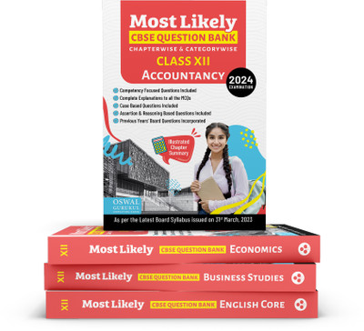 Oswal-Gurukul Most Likely CBSE Question Bank Class 12 Bundles (Set Of 4) : Accountancy, Economics, Business Studies & English For Exam 2024(Product Bundle, Oswal - Gurukul)