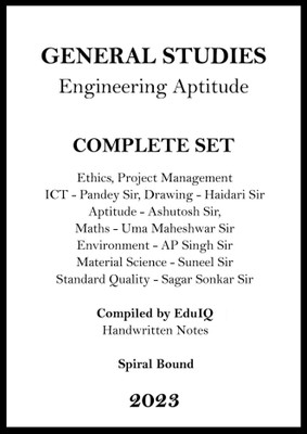 Mains Stage II Mechanical Engineering Paper 1 And 2 Handwritten Notes For Gate ESE PSUs(Spiral Bound, Top Coaching)