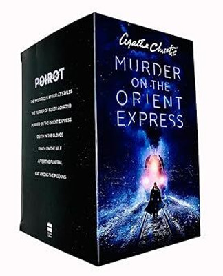 Agatha Christie Poirot Series 7 Books Collection Box Set – Murder On The Orient Express, Death On The Nile, The Mysterious Affair At Styles, After The Funeral, The Murder Of Roger Ackroyd, Cat Among The Pigeons, Death In The Clouds(Paperback, AGATHA) Agatha Christie Poirot Series 7 Books Collection Box Set – Murder On The Orient Express, Death On The Nile, The Mysterious Affair At Styles, After The Funeral, The Murder Of Roger Ackroyd, Cat Among The Pigeons, Death In The Clouds(Paperback, AGATHA)