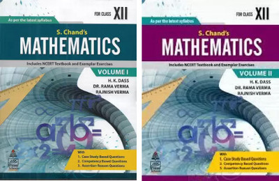 S Chand`s Mathematics Vol I & Ii For Class-Xii(Paperback, H.K DASS, DR. RAMA VERMA, RAJNISH VERMA)