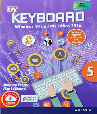 New Keyboard Windows 10 And MS Office 2016 Class 5(Pepper back, Sangeeta panchal, Alka sabharwal)