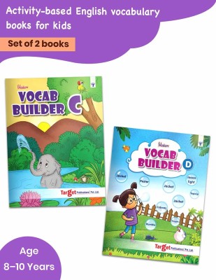 English Vocabulary Books For 5 To 10 Year Old Kids ( C & D ) | Vocab Builder With Colourful Pictures And Activities For Children | Learn English Speaking And Writing | Set Of 2 Books(Paperback, Target Publications)
