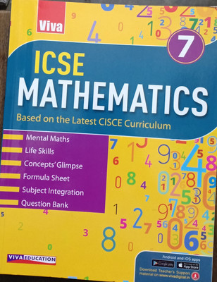 ICSE Mathematics Class 7(Pepper back, Ajay Kumar, Monika abhijit)