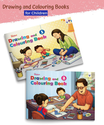 Blossom Drawing Book And Colouring Practice Books For Kids | Level 1 And 2 | Age 5 To 8 Year | Learn How To Draw Easily With Step By Step Instructions | Pencil Drawing Techniques For Children | 2 Books(Paperback, Target Publications)
