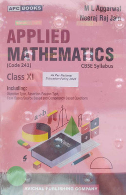 Cbse Applied Mathematics - Class 11 (For 2024 Exams)(Paperback, M L AGGARWAL)