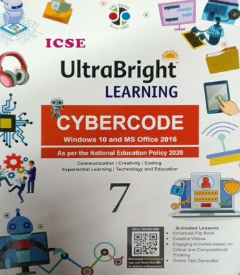 Icse Ultrabright Learning Cybercode Class 7(Pepper back, Dr arun bhatia)