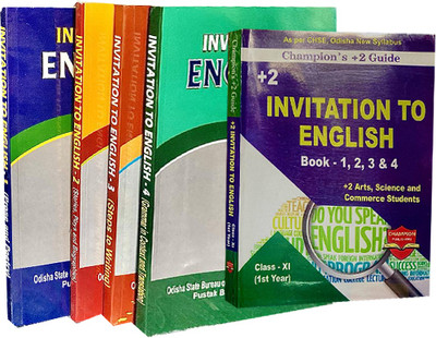 Invitation English Book 1,2,3,4 & Guide Class Xi +2 1st Year Champion(Paperback, ODISHA STATE BUREAU & CHAMPION)