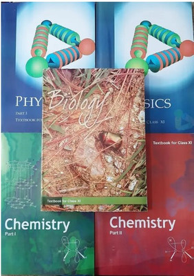 NCERT Science Book Set PCB 1.Physics Part1 And Part 2, Chemistry Part 1 And Part 2 And Biology Textbook HARDCOVER 11th CLASS 5 COMBO BOOK ENGLISH MEDIUM Paperback(PAPERPACK, NCERT)