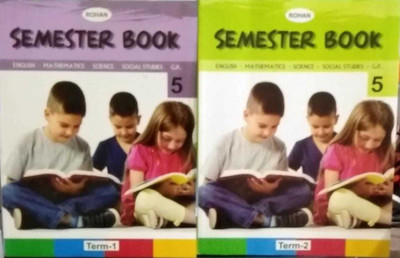Rohan Semester Book English Mathematics Science Social Studies G.K Term 1-2 Set For Class 5(paperpack, varsha gupta)