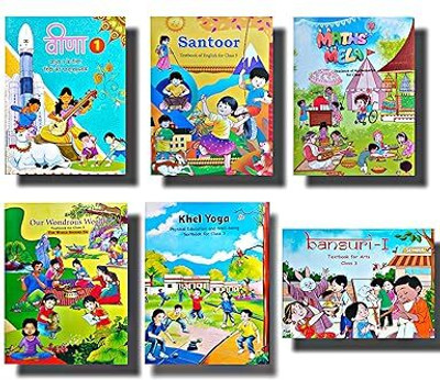 Original Ncert Santoor, Maths Mela, Veena, Our Wondrous World, Khel Yoga, Bansuri For Class - 03 (Set Of 06 Book's) (कक्षा 3 के लिए पाठ्यपुस्तक) Latest Edition 2025(Paperback, NCERT) Original Ncert Santoor, Maths Mela, Veena, Our Wondrous World, Khel Yoga, Bansuri For Class - 03 (Set Of 06 Book's) (कक्षा 3 के लिए पाठ्यपुस्तक) Latest Edition 2025(Paperback, NCERT)