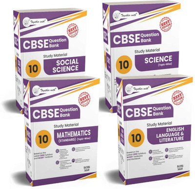 Together With CBSE Question Bank Class 10 Language & Literature, Science, Math Standard , Social Science For 2025-26 Exam (Chapterwise & Topicwise) Paperback – 17 February 2025(Paperback, Rachna Sagar) Together With CBSE Question Bank Class 10 Language & Literature, Science, Math Standard , Social Science For 2025-26 Exam (Chapterwise & Topicwise) Paperback – 17 February 2025(Paperback, Rachna Sagar)