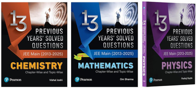 Pearson 2025 – 13 Years Previous Years' Solved Questions – JEE Main (2013-2025) Physics, Chemistry, And Mathematics | Solved JEE Main Questions | 2400+ PYQs & Trend Analysis Of Previous Years Chapter & Topic-Wise - (Set Of 3 Books)(Paperback, Om Sharma, Pankaj Gupta, Vishal Joshi) Pearson 2025 – 13 Years Previous Years' Solved Questions – JEE Main (2013-2025) Physics, Chemistry, And Mathematics | Solved JEE Main Questions | 2400+ PYQs & Trend Analysis Of Previous Years Chapter & Topic-Wise - (Set Of 3 Books)(Paperback, Om Sharma, Pankaj Gupta, Vishal Joshi)