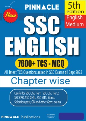 SSC English 7600 TCS MCQ Chapter Wise With Detailed Explanation 5th Edition English Medium(Paperback, Pinnacle Publications)