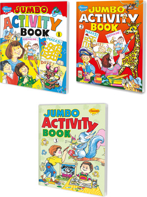 Sawan Presents Set Of 3 Jumbo Activity Books | Part 1 , 2 & 3(Paperback, Sawan)