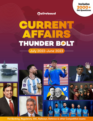 ThunderBolt - Last 12 Months Current Affairs - Jul 2022 To Jun 2023 Current Affairs - 2000+ Topic Wise Questions - In Depth Qs Based On The Recent Pattern For All Banking, SSC, Other Competitive Exams(Paperback, Oliveboard)