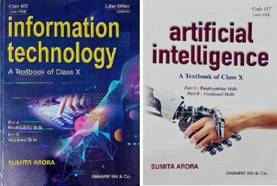 SUMITA ARORA CLASS 10th INFORMATION TECHNOLOGY & ARTIFICIAL INTELLIGENCE A TEXTBOOK OF EXAM 2025 NEW EDITION (COMBO SET OF 2 BOOKS)(Paperback, SUMITA ARORA)
