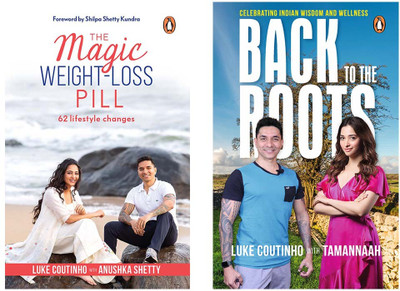 Back To The Roots: Celebrating Indian Wisdom And Wellness & Magic Weight Loss Pill, The: 62 Lifestyle Changes (SET OF 2 BOOKS)(Paperback, Luke Coutinho and Tamannaah)