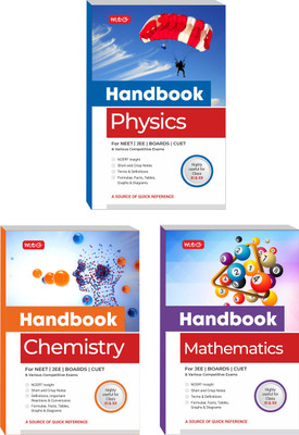 MTG Handbook Of Physics, Chemistry & Mathematics For JEE, CUET, Boards & Various Competitive Exams (Class 11 & 12) - NCERT Insight | Short And Crisp Notes | Formulae (Set Of 3 Books)(Paperback, Mtg Editorial Board) MTG Handbook Of Physics, Chemistry & Mathematics For JEE, CUET, Boards & Various Competitive Exams (Class 11 & 12) - NCERT Insight | Short And Crisp Notes | Formulae (Set Of 3 Books)(Paperback, Mtg Editorial Board)
