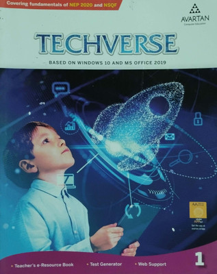 Techverse Based On Windows 10 And Ms Office 2019 Class 1(Peper back, Avartan)