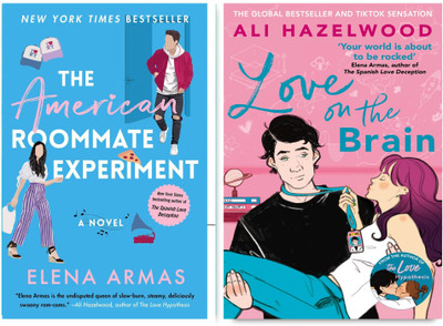 The American Roommate Experiment+LOVE ON THE BRAIN(Paperback, Elena Armas)
