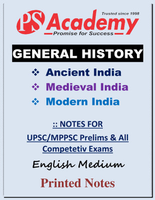 General History Ancient India Medieval India Modern India For Mppsc Prelims By PS Academy(Paperback, PS Academy)
