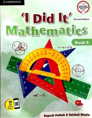 Cambridge I Did 'it Mathematics Class-8(Paperback, SUDHA MAHESH.)