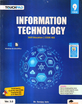 TOUCHPAD INFORMATION TECHNOLOGY CBSE 9 Ver. 3.0 Skill Education CODE 402(Paperback, Dr. Sanjay Jain)