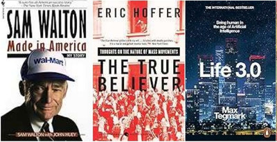 True Believer + Sam Walton : Made In America + Life 3.0 (2 Books)(Paperback, Combo)