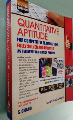 Quantitative Aptitude For Competitive Examinations | 2025(softback, Dr R S Aggarwal)