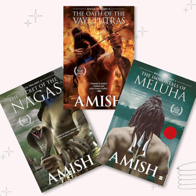 The Shiva Trilogy Set Of 3 Books: The Immortals Of Meluha, The Secret Of The Nagas, The Oath Of The Vayuputras(Paperback, AMISH)