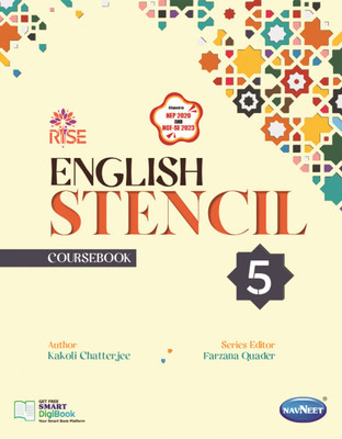 English Stencil Coursebook Class 5 | NEP 2020 & NCF-SE 2023 Aligned | RISE Series By Kakoli Chatterjee | Navneet Publication(Paperback, KAKOLI CHATTERJEE)