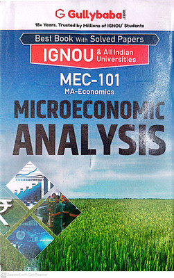IGNOU M.A. Economics Help Guide (MEC-101, Microeconomics Analysis)(PAPER BINDING, GPH)