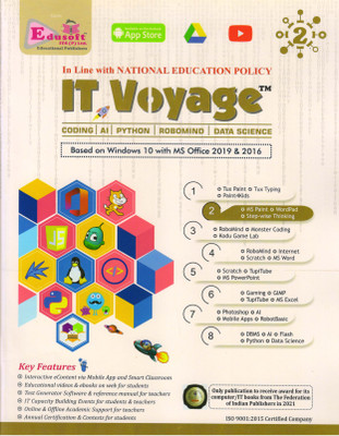 Edusoft IT Voyage For Class - 2 Based On Windows 10 With MS Office 2019 & 2016(Paperback, GAGAN AGARWAL)