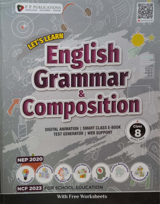 Let's Learn English Grammar & Composition With Worksheets Class 8(Pepper back, H. D. Madan)