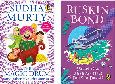 Escape From Java (R/J) & Magic Drum And Other Favourite Stories, The Sudha Murthy (Set Of 2 Books)(Paperback, Ruskin Bond & Sudha Murthy)