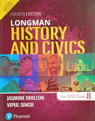 Longman History And Civics Class 8(Pepper back, Jasmine dhillon, Vipul singh)