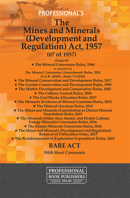 Mines And Minerals (Development & Regulation) Act, 1957 As Amended By Mines & Minerals (Development & Regulation Amendment) Act, 2023 Alongwith Rules & Regulations(Paperback, Professional) Mines And Minerals (Development & Regulation) Act, 1957 As Amended By Mines & Minerals (Development & Regulation Amendment) Act, 2023 Alongwith Rules & Regulations(Paperback, Professional)