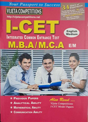 Vijeta Competitions I-CET MBA/MCA Entrance Exam Guide, English Medium, With Previous Papers And Analytical Ability Paperback – 1 January 2024(Paperback, VIJETACOMPETITIONS)