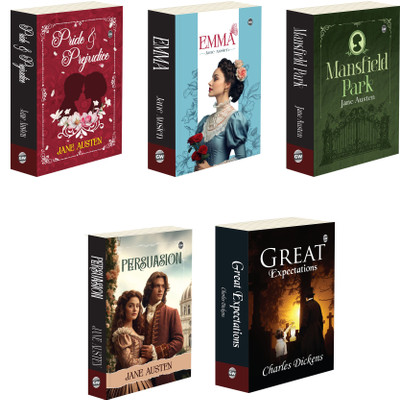 Mansfield Park, Persuasion, Emma, Pride And Prejudice And Great Expectations :- Jane Austen Classics Collection, Timeless English Novels Set, All Time Favorite Classics | Set Of 5 Books(Paperback, Jane Austen, Charles Dickens)