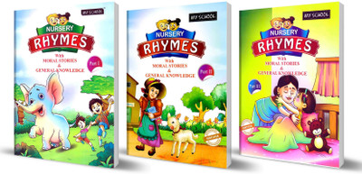 Combo 3 Book Nursery Rhymes Part I, II, & III(Paperback, Bookmate publisher)