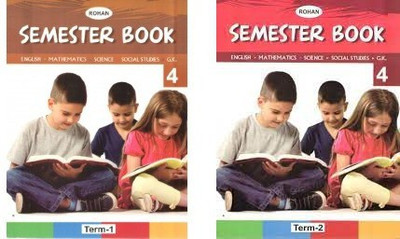 Semester Book English Mathematics Science Social Studies Gk Term 1-2 Set For Class 4(paperpack, varsha gupta)
